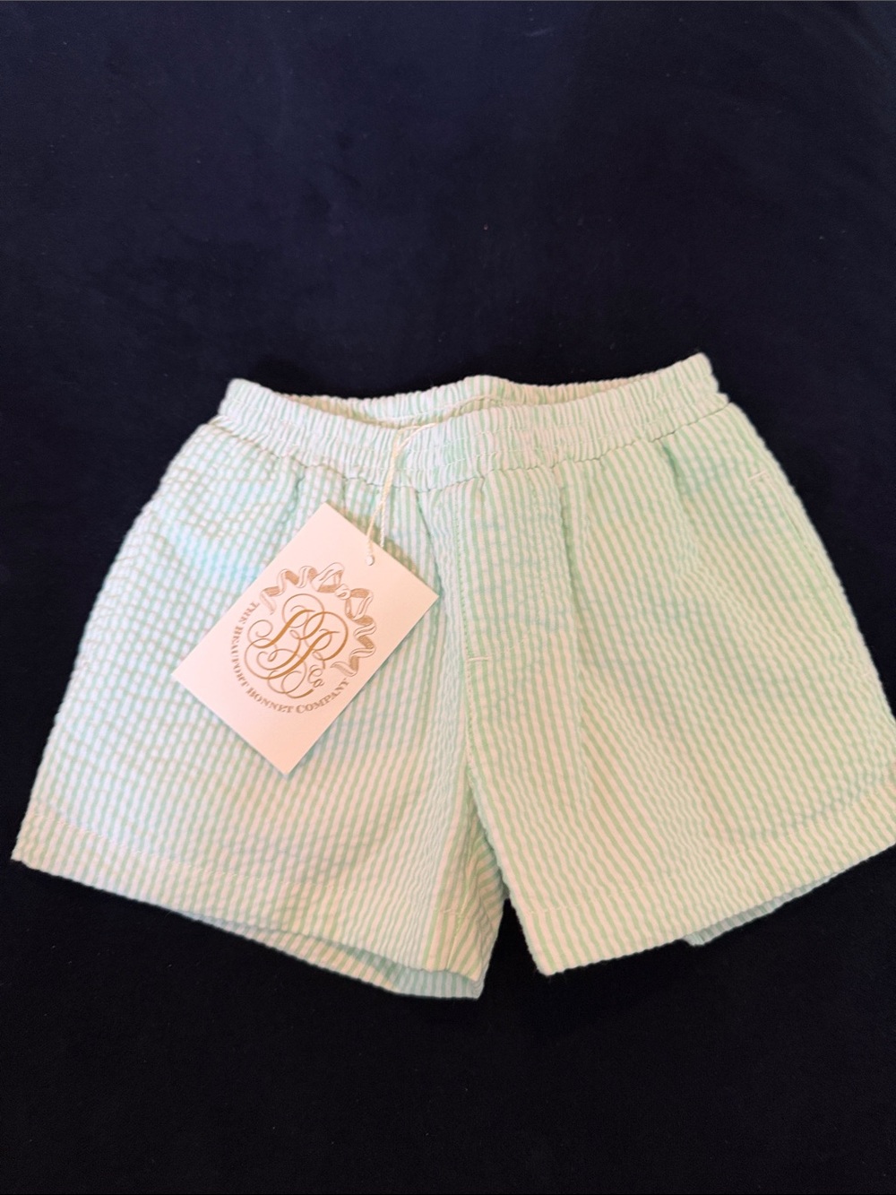 6-12month Boys The Beaufort Bonnet Company Seersucker Shorts